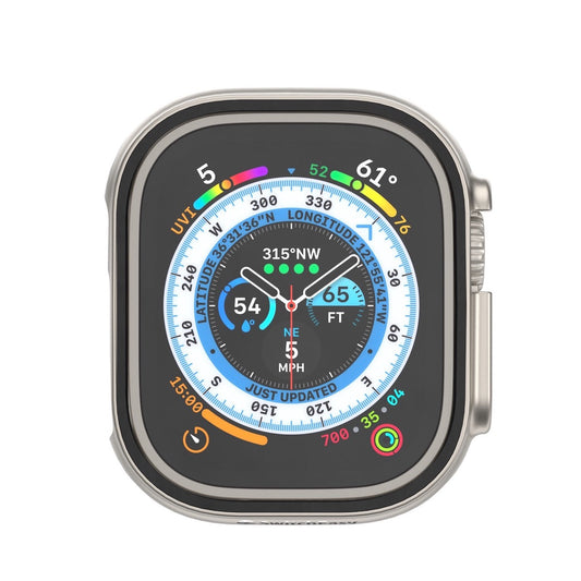 SwitchEasy Hybrid Protective PC Case + Tempered Glass 360 Protection for Apple Watch Ultra 49mm (Watch not Included)
