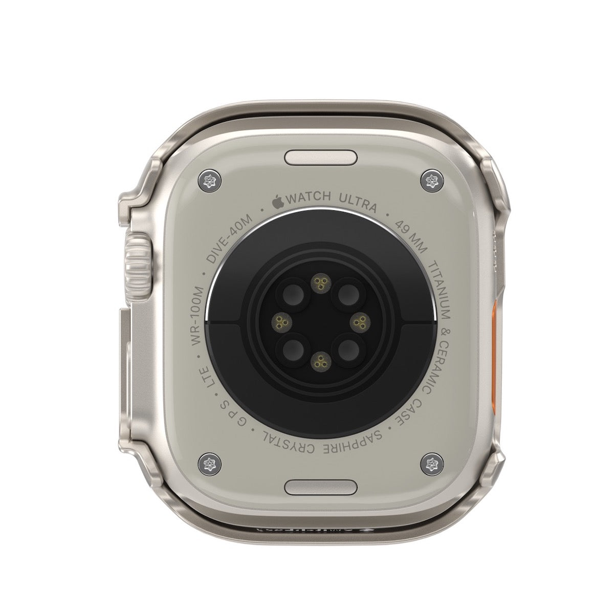 SwitchEasy Hybrid Protective PC Case + Tempered Glass 360 Protection for Apple Watch Ultra 49mm (Watch not Included)