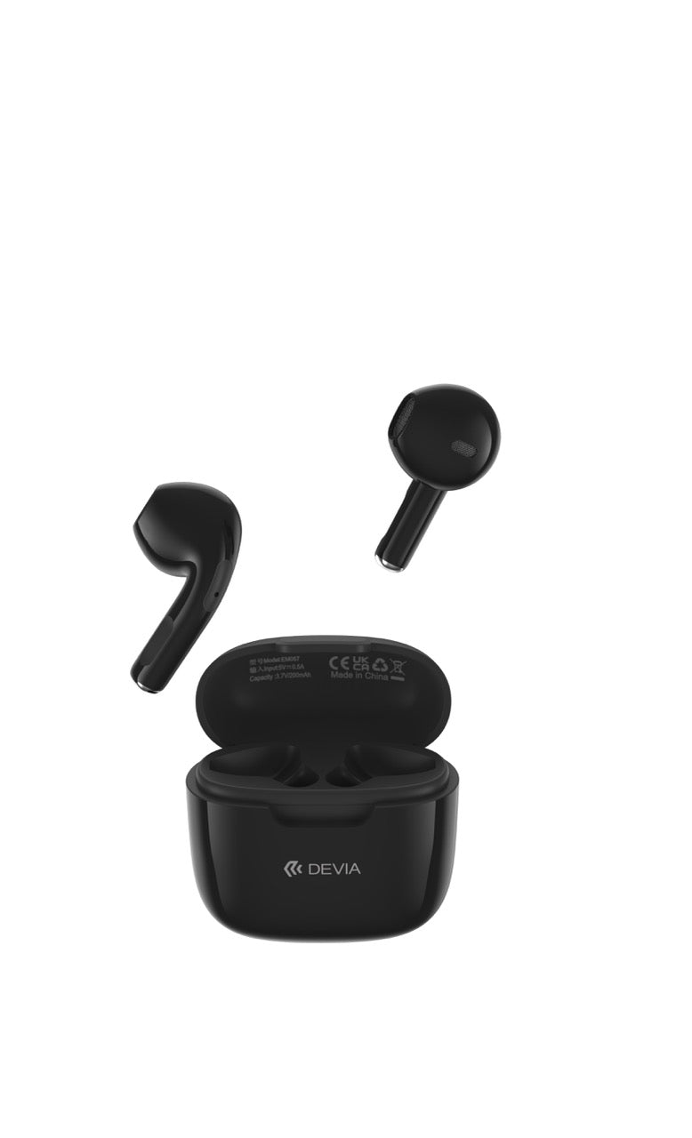 DEVIA Kintone Series TWS-K1 Wireless Earphone (USB-C Charging Interface) - Black