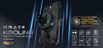JTLEGEND Kooling Mag Fast Wireless Car Charger