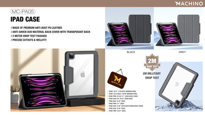 MACHINO Leather Case for Apple iPad Air 11" (2024/2025)/iPad Air 10.9" (2022/2020)/iPad Air 13" (2024/2025)/iPad Pro 12.9" (2018-2022)/iPad Pro 11" (2024)/iPad Pro 13" (2024) (MC-PA05)