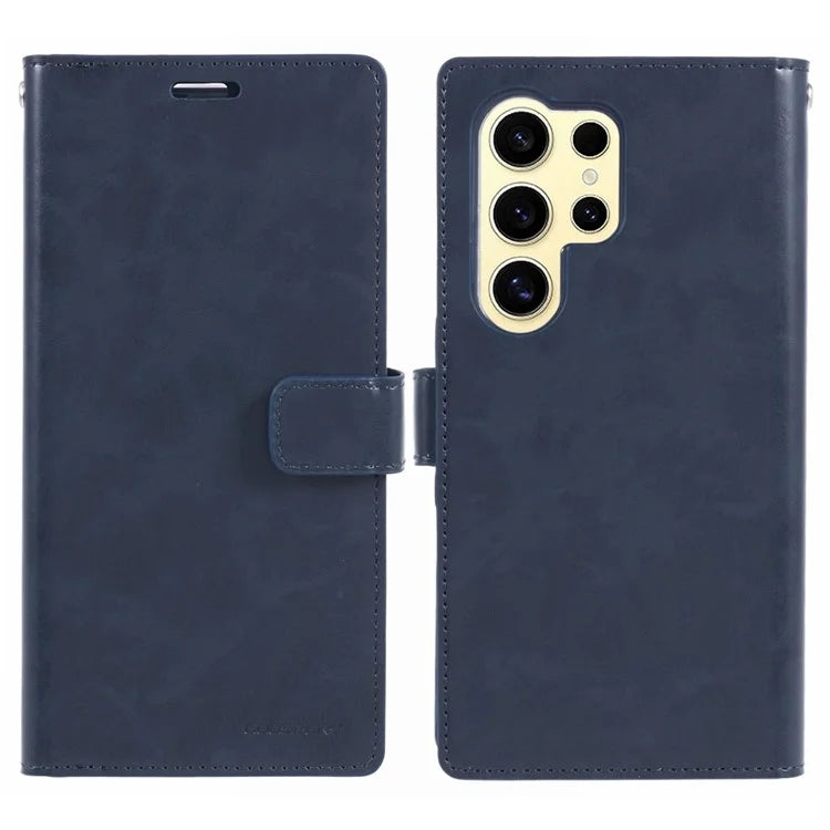 Mercury Goospery Mansoor Diary Practical Wallet Case for Samsung Galaxy S25 Edge (2025) - Black