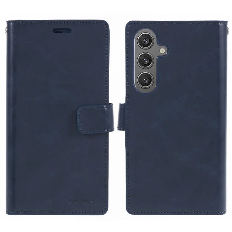 Mercury Goospery Mansoor Diary Practical Wallet Case for Samsung Galaxy S25 Edge (2025) - Black