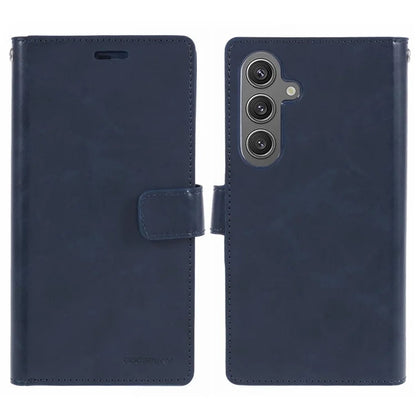 Mercury Goospery Mansoor Diary Practical Wallet Case for Samsung Galaxy S24 Series (2024) - Black