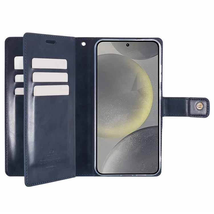 Mercury Goospery Mansoor Diary Practical Wallet Case for Samsung Galaxy S25 Edge (2025) - Black