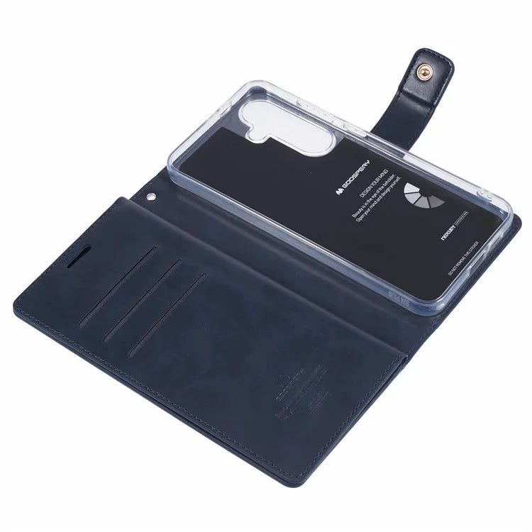 Mercury Goospery Mansoor Diary Practical Wallet Case for Samsung Galaxy S25 Edge (2025) - Black