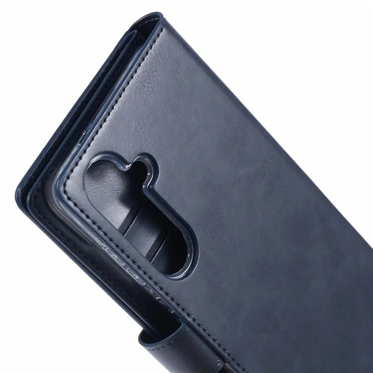 Mercury Goospery Mansoor Diary Practical Wallet Case for Samsung Galaxy S25 Edge (2025) - Black