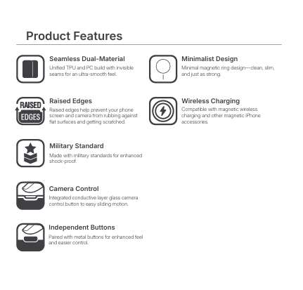 JTLEGEND Urban Slim Case with MagSafe for Apple iPhone 17 Series (2025) (with Camera Control Button)