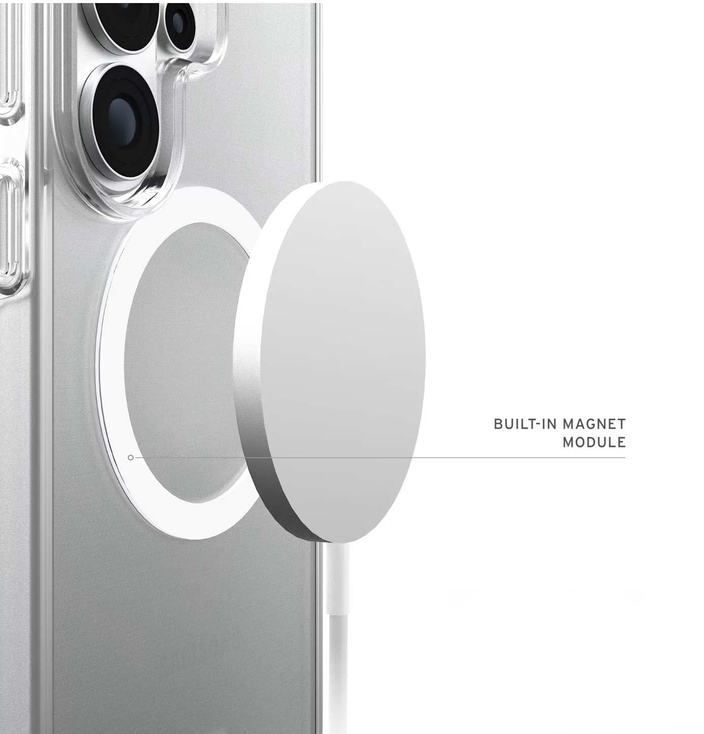 UAG Scout Clear Magnetic Case for Samsung Galaxy S26 Series  (2026) - Ice/White