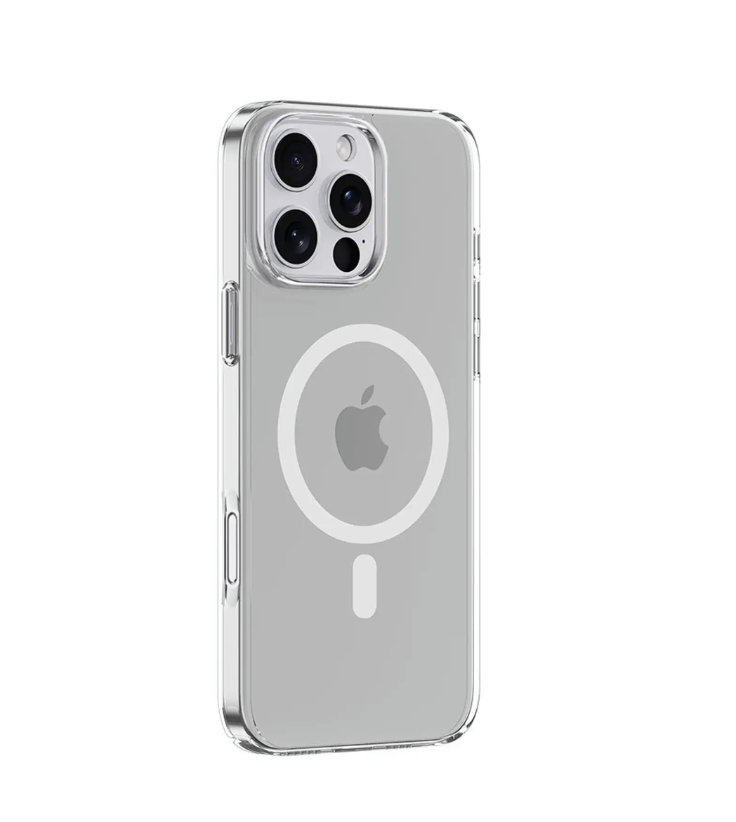 Comma Glass Series Magnetic Case with MagSafe for iPhone 17 Series (2025) - Clear (Jaz Authentic)