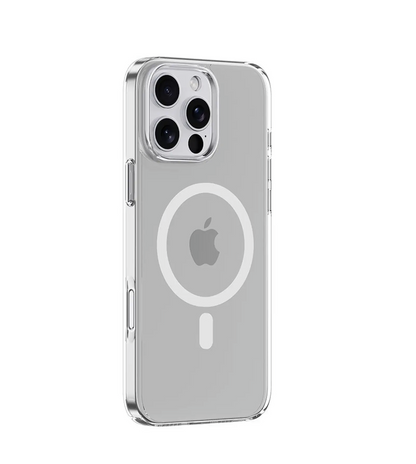 Comma Glass Series Magnetic Case with MagSafe for iPhone 17 Series (2025) - Clear (Jaz Authentic)