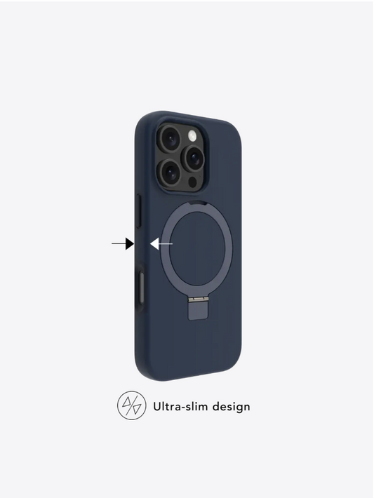 dbramante1928 Roskilde ICON Kickstand Case with MagSafe for Apple iPhone 17 Series (2025) - Midnight