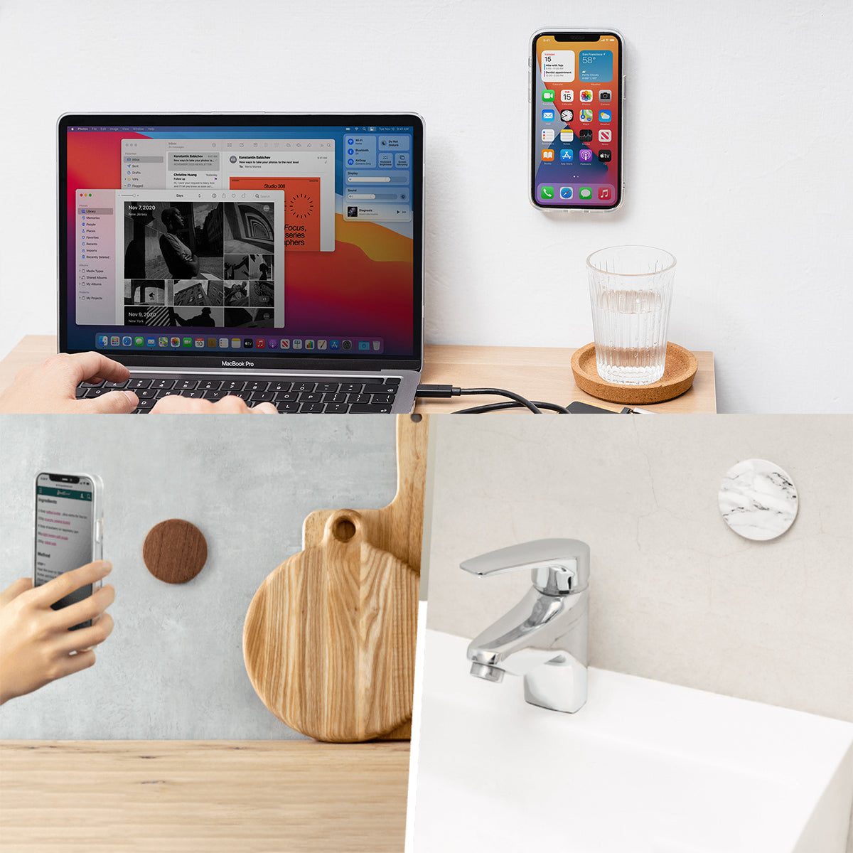 SwitchEasy MagPoka Magnetize Wall Surfaces wih Magsafe Magnetic, Wood