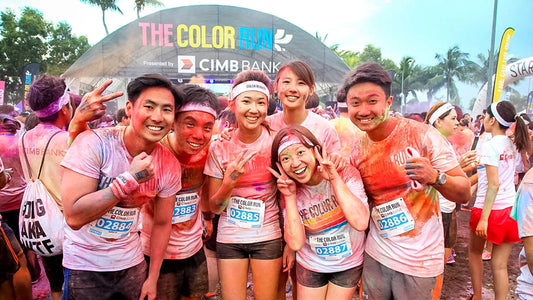 The Color Run Shine CIMB Bank Short Sleeve T-Shirt (Small), White (Used)