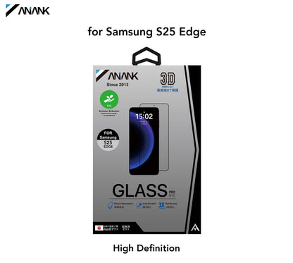 ANANK HD 3 X Reinforced Edge Full Tempered Glass for Samsung Galaxy S25 Edge (2025)