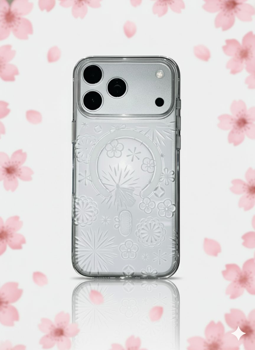 Power Support Air Jacket Mag "kiriko" Case with MagSafe for Apple iPhone 17 Series (2025)