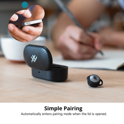 ZAGG iFrogz Airtime Truly Wireless Earbuds Sweat Resistant, Simple Pairing, 15HR Battery Life, White