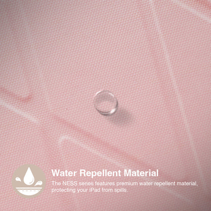 JTLEGEND Ness QCAC Folio Case with Pencil Clip for iPad Air 11" (2024/2025)/iPad Air 10.9" (2022/2020) - Ice Blue