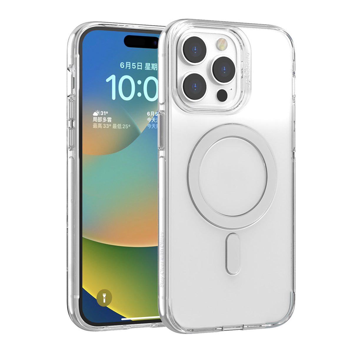 Power Support JTLEGEND Clarus Shockproof Clear Case with MagSafe for iPhone 15 Series (2023)