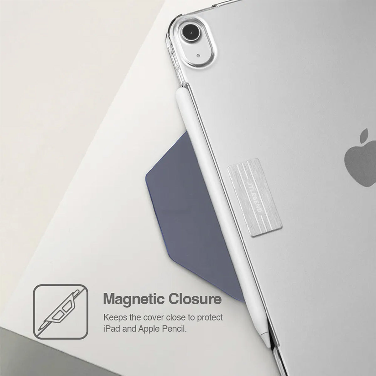 Power Support JTLEGEND AMOS QCAC Folio Case with Pencil Clip for iPad mini 8.3" (2021/2024)
