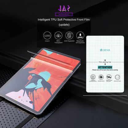 Devia Intelligent TPU Soft Protective Front Film For Smartphone, Screen Protector Or Body Wrap, Clear