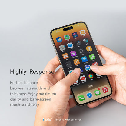 Hoda Matte, Anti-Glare (AG) Full Coverage Tempered Glass Screen Protector for iPhone 15 Series (2023)