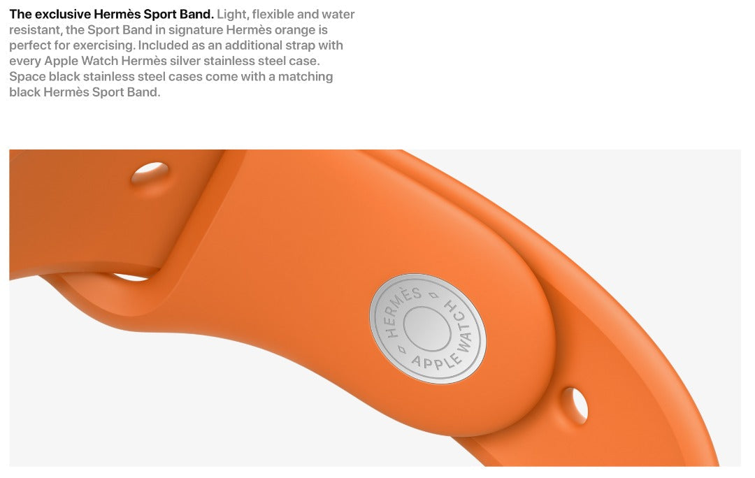 Apple Watch Series 4 Hermès 44MM Stainless Steel & Ceramic Case Sapphire Crystal GPS LTE WR-50M (Well Used)