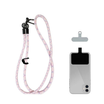 ANANK Mobile Phone Lanyard Crossbody Anti-Lost Rope, Universal Detachable Durable Nylon Lanyard with Hook 2 Patches