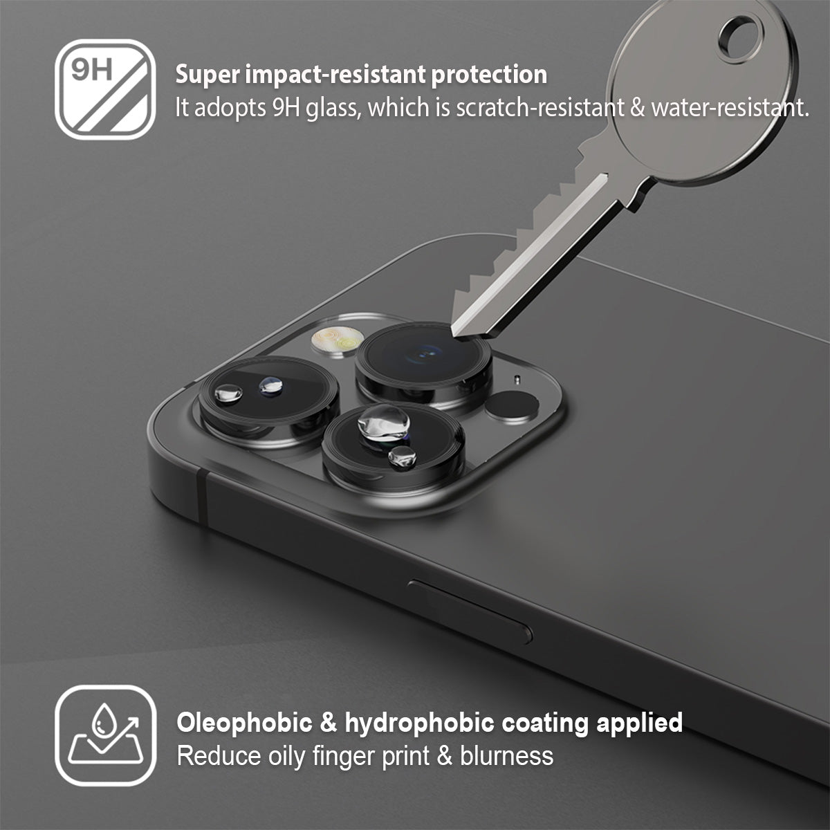 Power Support JTLEGEND Titanguard Glass Camera Lens Protector for iPhone 15 Series (2023)