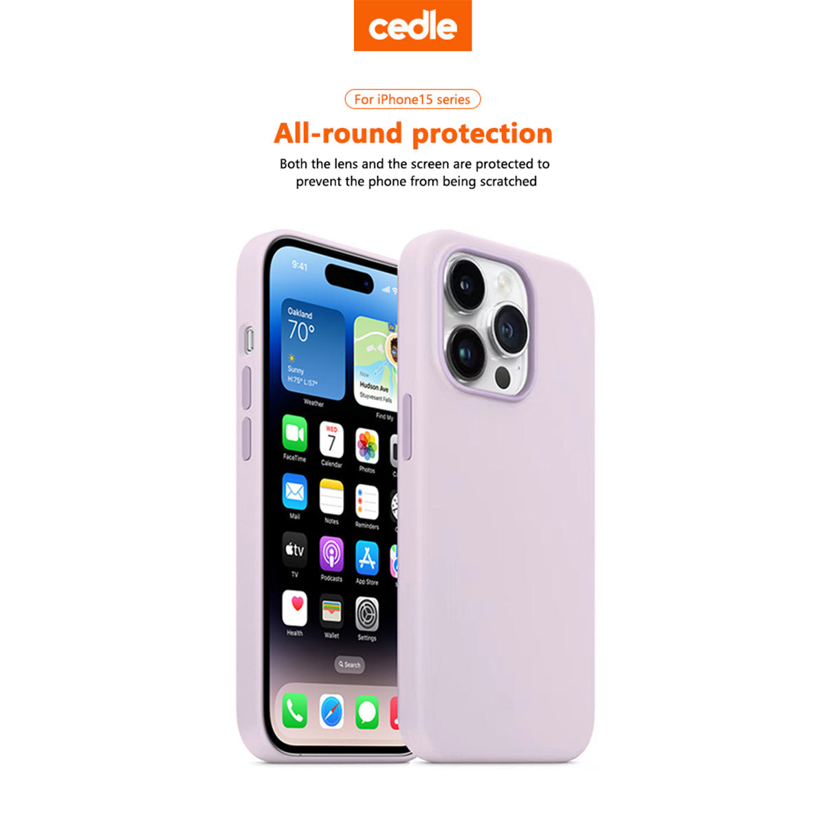 Cedle Silicone Magnetic Case with MagSafe for iPhone 15 Series (2023)
