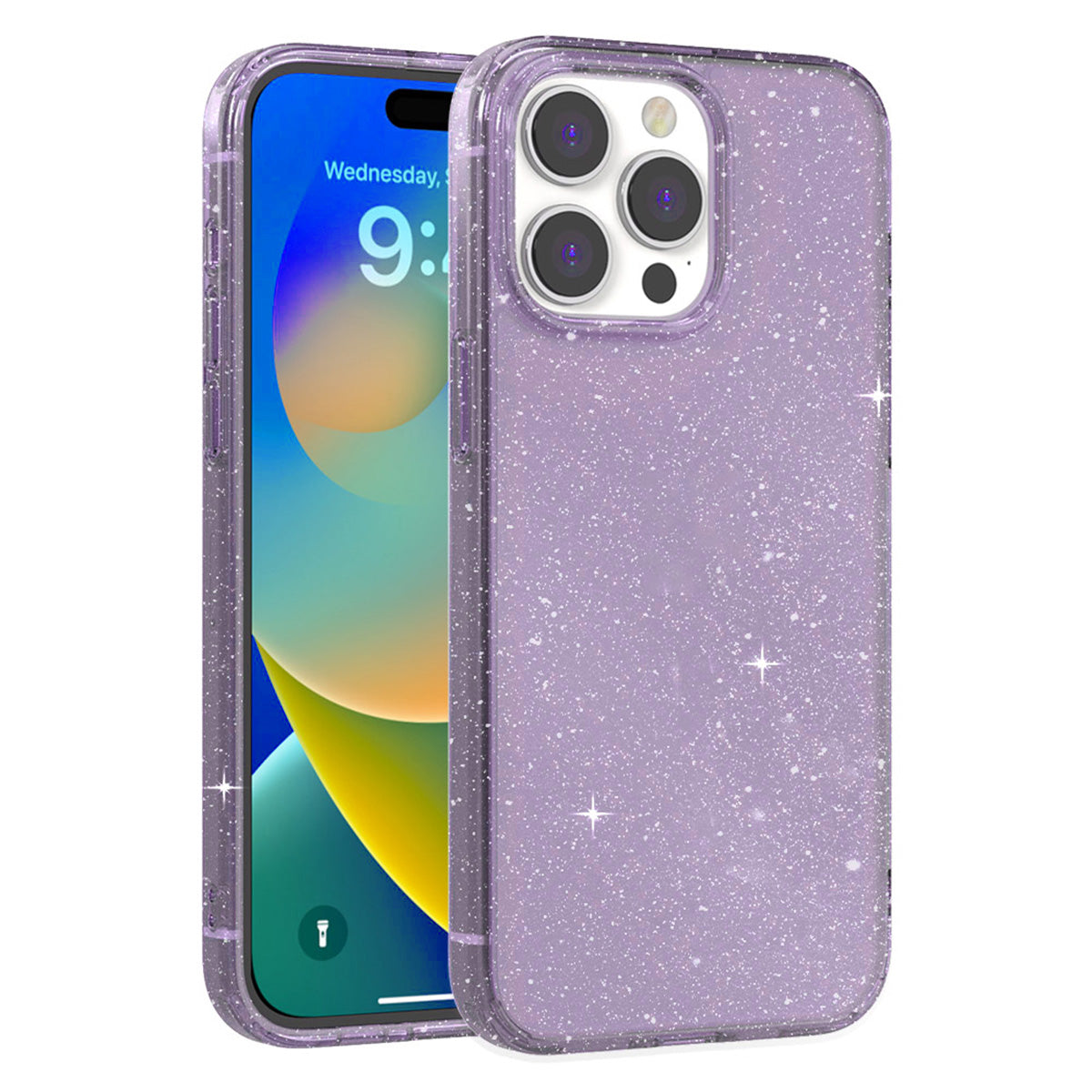 JTLEGEND Glitter Hybrid Cushion Case for iPhone 15 Series (2023)