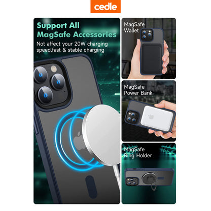 Cedle Magnetic Skinfeel Hard Case with MagSafe for iPhone 15 Series (2023)