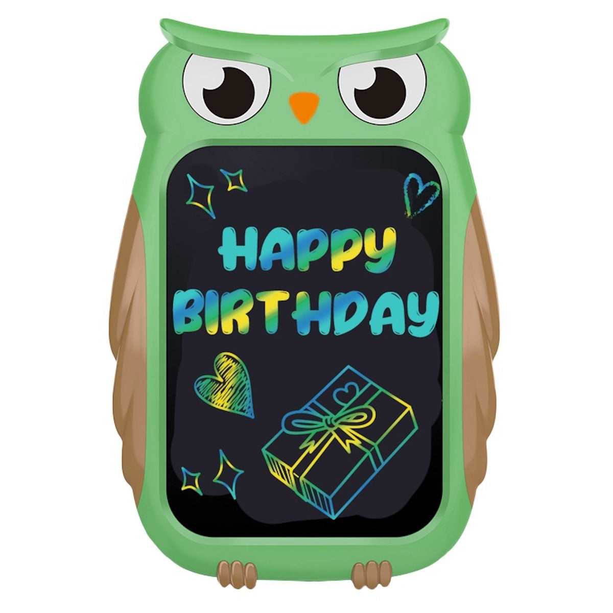 ANANK LCD Pad Arts & Drawing Tablet Gift For Kids Drawing Electronic Writing Board With Stylus Cartoon Owl