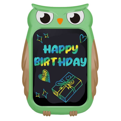 ANANK LCD Pad Arts & Drawing Tablet Gift For Kids Drawing Electronic Writing Board With Stylus Cartoon Owl