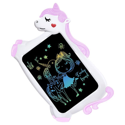 ANANK LCD Pad Arts & Drawing Tablet Gift For Kids Drawing Electronic Writing Board With Stylus Cartoon Unicorn