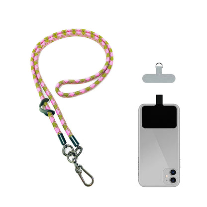 ANANK Mobile Phone Lanyard Crossbody Anti-Lost Rope, Universal Detachable Durable Nylon Lanyard with Hook 2 Patches