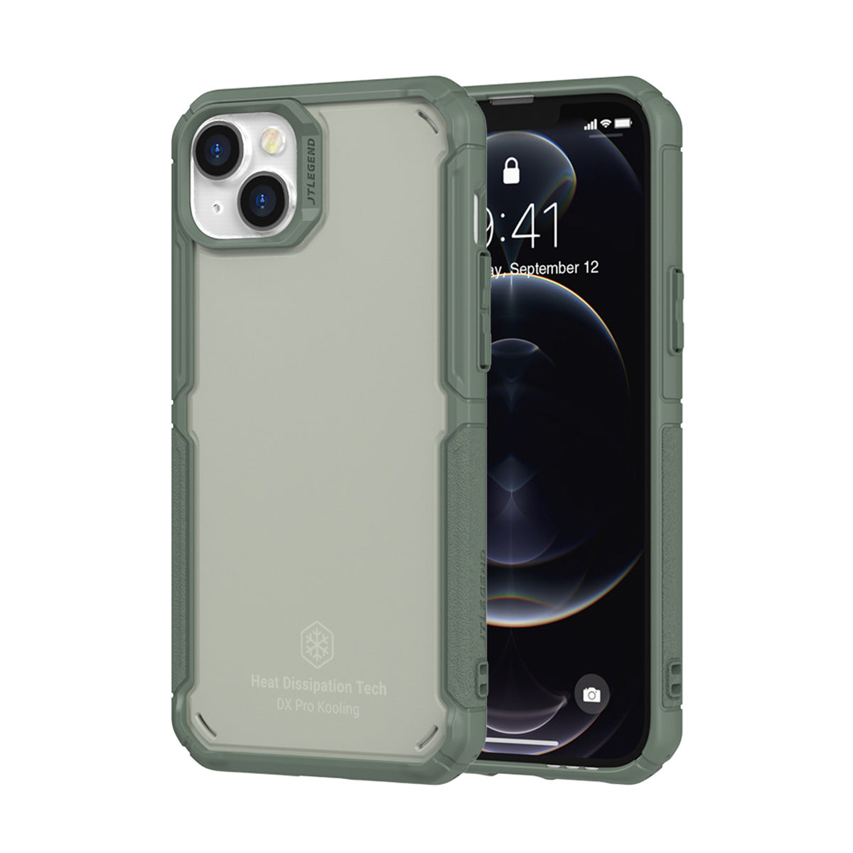 Power Support JTLEGEND Hybrid Cushion DX Pro Kooling Case for iPhone 14 Series (2022), Performance Cooling Case for Gaming