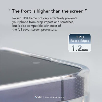 Hoda Crystal Pro Magnet Glass MagSafe Case Military Standard for iPhone 14 Pro, 14 Pro Max / iPhone 14, 14 Plus