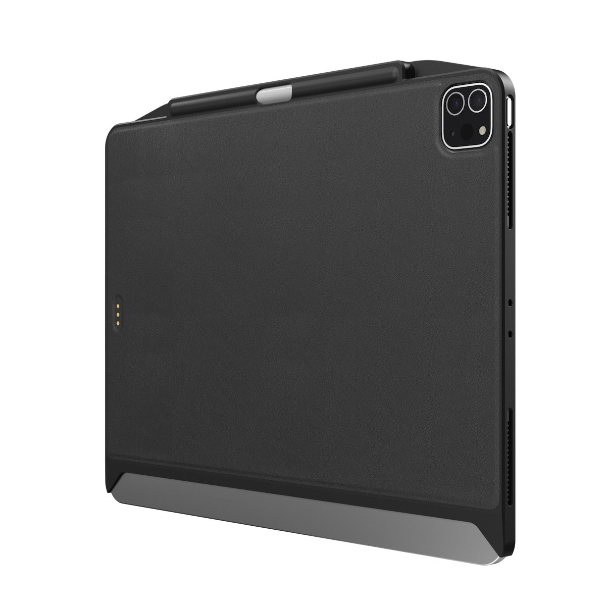 SwitchEasy CoverBuddy Magnetic Case for iPad Pro 12.9" (2022/2021), Leather Black