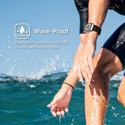 Power Support JTLEGEND Marine Water-resistance Loop for Apple Watch 49mm/45mm/44mm/42mm, Black