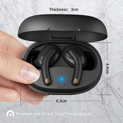 Mfish True Wireless Stereo Earbuds, Black
