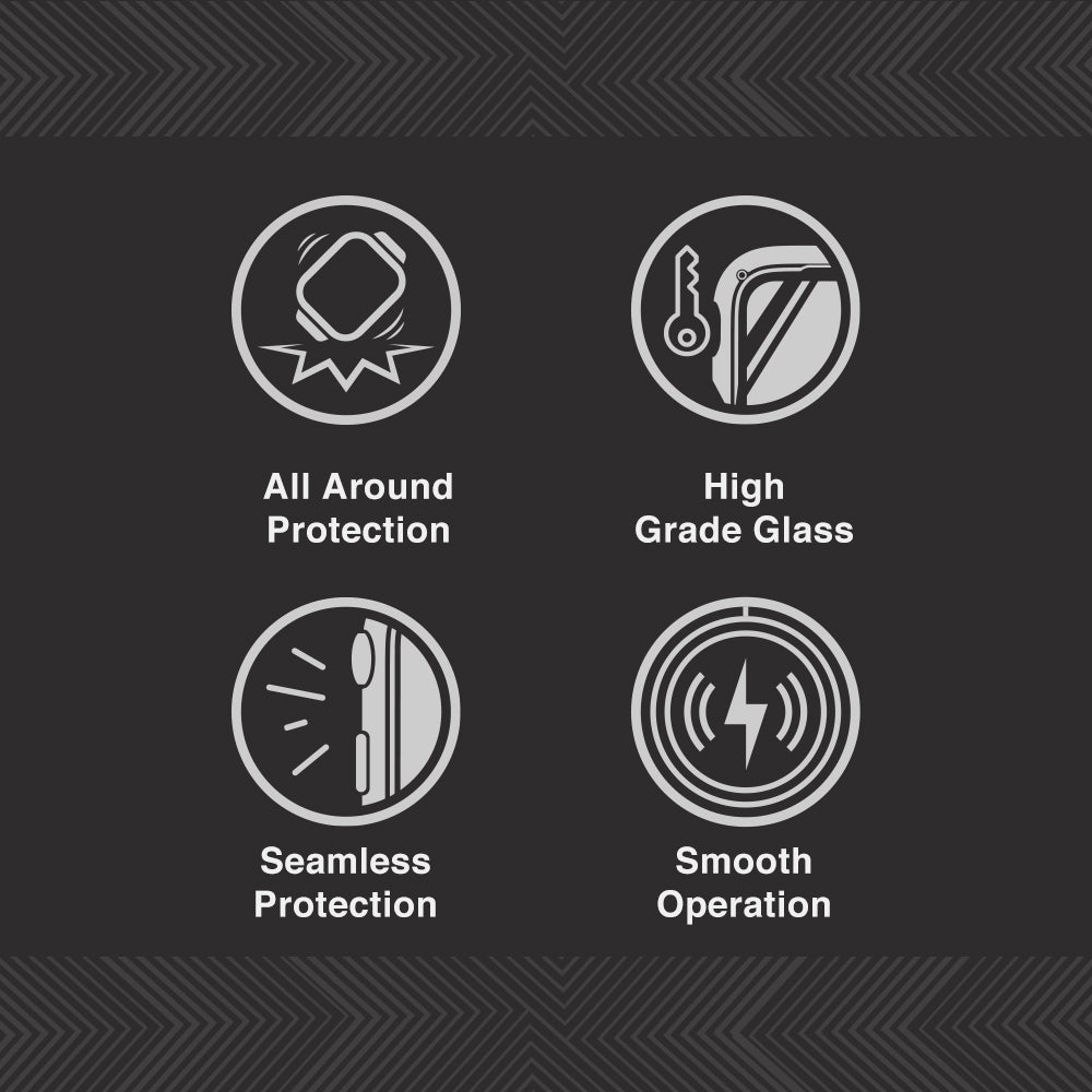 JTLEGEND Lissome Apple Watch Touch Sensitive Durable Protection Case for Apple Watch 41mm / 45mm, Black