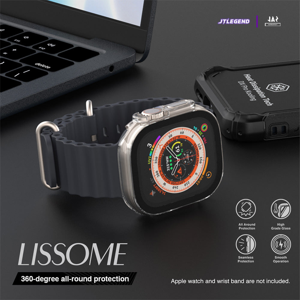 Power Support JTLEGEND Lissome Apple Watch Touch Sensitive Durable Protection Case for Apple Watch 41mm / 45mm, Black