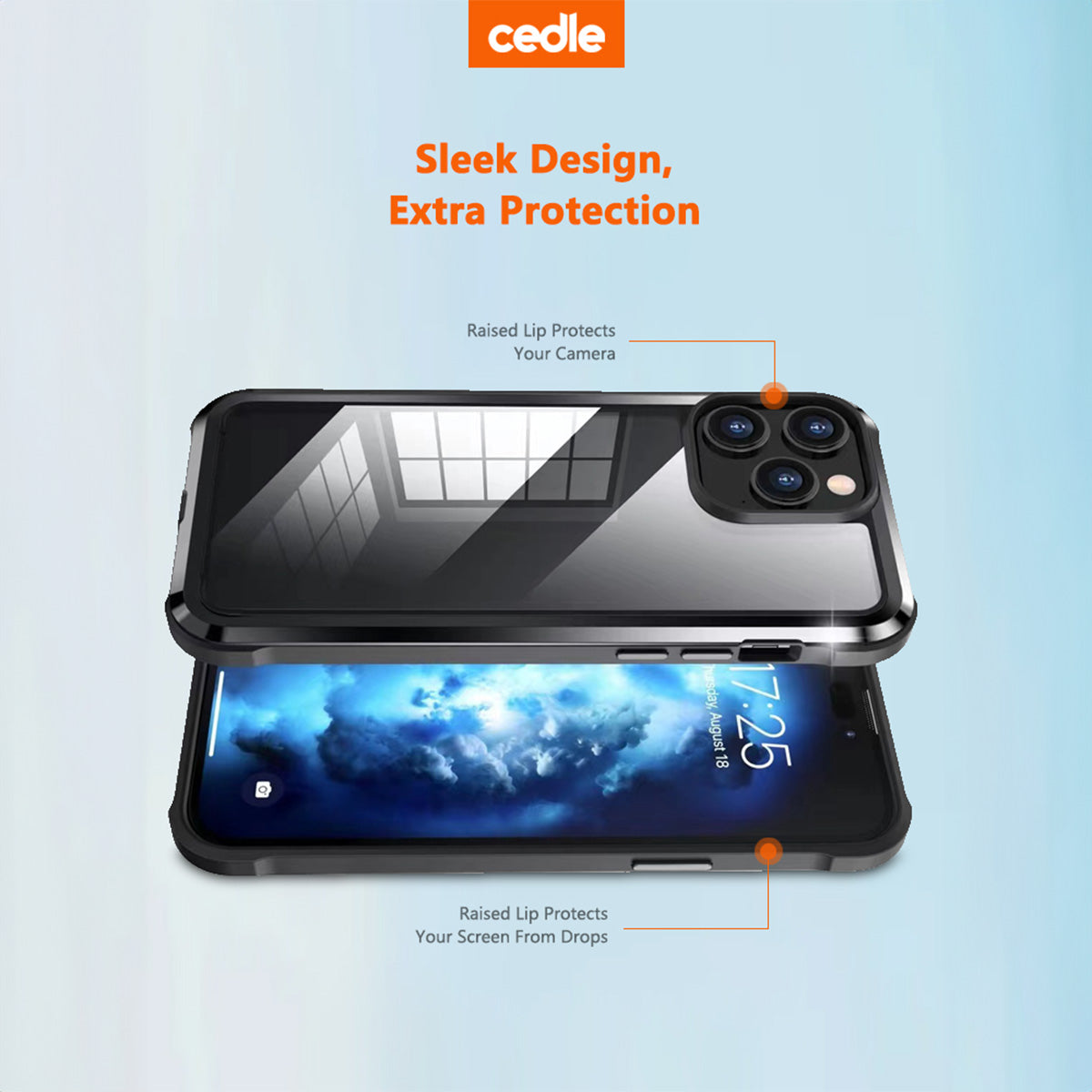 Cedle Xtrans X1 Metal Shield Case for iPhone 15 Series (2023)