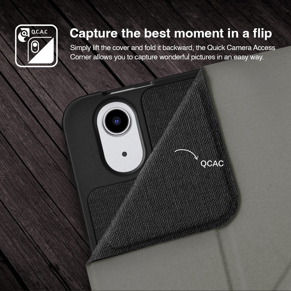 JTLEGEND AMOS QCAC Folio Case with Pencil Holder and Clip for iPad 10th Gen 10.9" (2022)