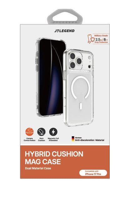 JTLEGEND Hybrid Cushion Mag Case with MagSafe for Apple iPhone 17 Series (2025) (with Camera Control Button)