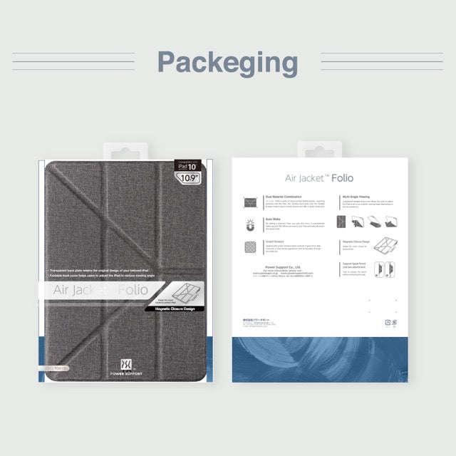 Power Support JTLEGEND AMOS QCAC Folio Case with Pencil Clip for iPad mini 8.3" (2021/2024)