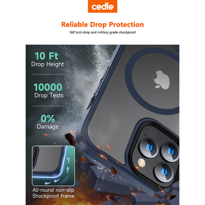 Cedle Magnetic Skinfeel Hard Case with MagSafe for iPhone 15 Series (2023)