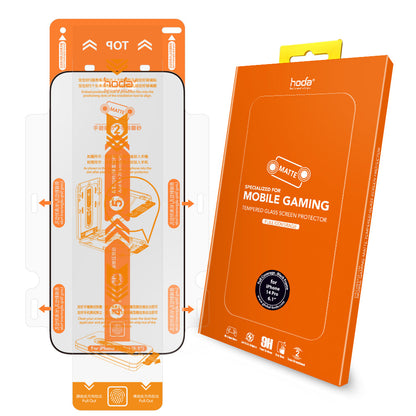 Hoda Gaming Anti-Glare (Matte) Full Coverage Tempered Glass Screen Protector for iPhone 14 Pro, 14 Pro Max / iPhone 14, 14 Plus / iPhone 13, 13 Pro, 13 Pro Max