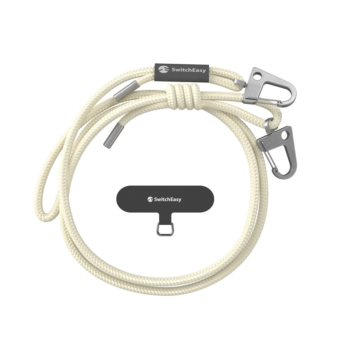 SwitchEasy EasyStrap with EasyStrap Card 6mm Zinc Alloy+Nylon Mobile Phone Lanyard Strap (Case not Included)